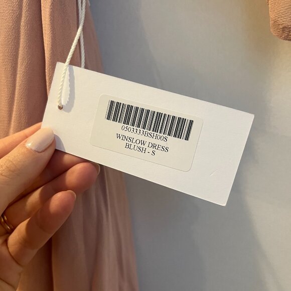 REFORMATION Winslow Dress in Blush - Picture 4 of 6